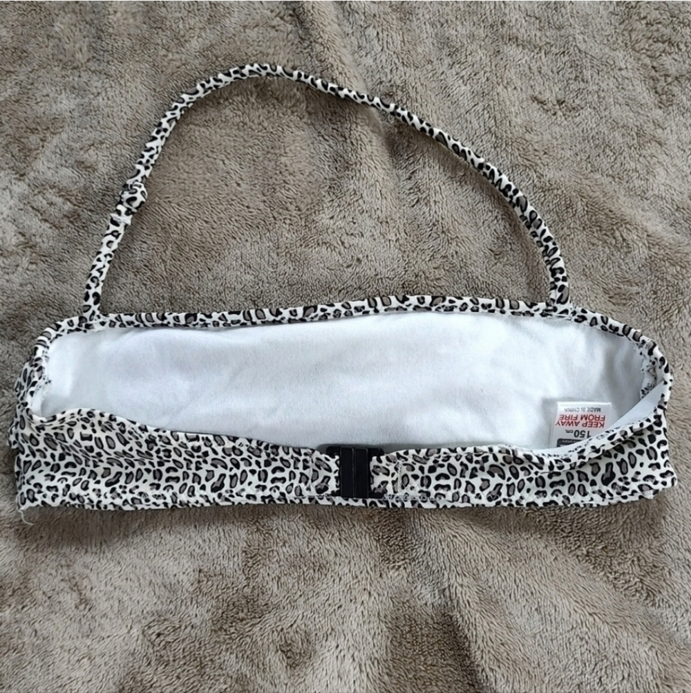 Zara Accessories Girls Leopard Print Bikini Top - Picture 4 of 7